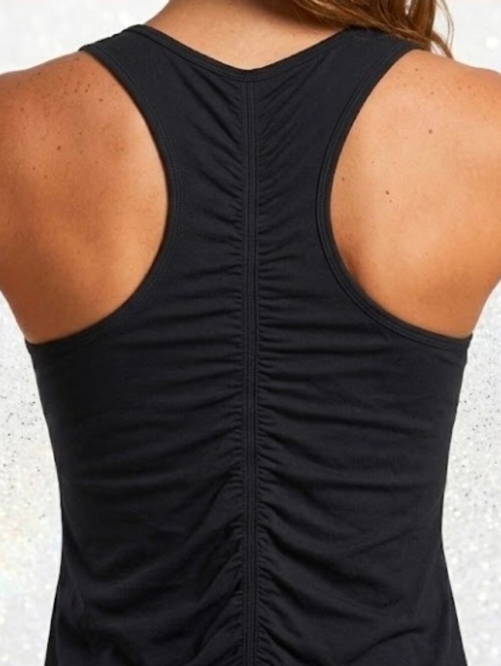 Fabletics Rutched Razorback Sports Workout Thank Top Womens Large - Picture 2 of 15